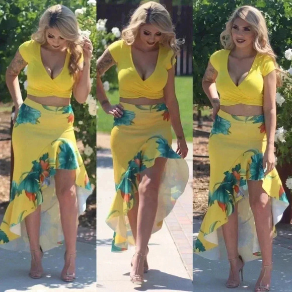 surelymine Dresses & Skirts - Yellow ruffle skirt